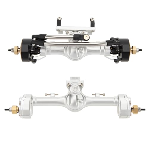 MEUS RACING Mullet Setup SCX24 V2 Axles with 3-Section CVD for Axial 1/24 SCX24 RC Crawler (Silver) - color: Silver