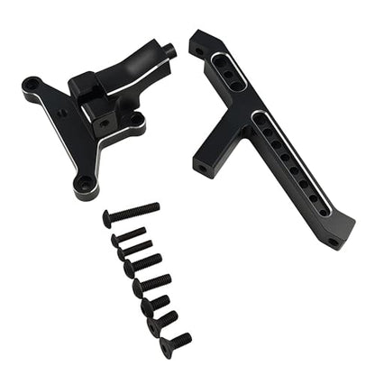 Aluminum Front Chassis Brace for 1/8 Sledge 4WD RC Truck (Black) | Alloy,95076-4,9520,Monster Truck,Upgrade Parts,CNC Machined,High Strength,Precision Fit,Wear Resistant - color: Black