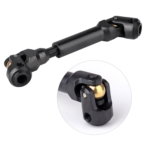 2pcs Hobbyfire 1/10 RC Crawler Drive Shafts Steel Universal Joint Driveshaft Heavy Duty for Axial SCX10 II III TRX4 Redcat Gen8 Gen7 Element Upgrades Parts(94-130mm) - style: 94-130mm