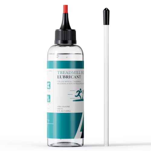 Treadmill Belt Lubricant, 100% Silicone Treadmill Lube High-Temperature Resistant Stable Lubricant, with Application Tubes and Precision Screw Caps 500cs, 4.2 Ounce - color: 4.2 Ounce - 500cs