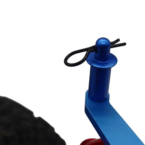 100pcs RC Body Clips Bent Springy R Pins Bent for 1/8 1/10 1/12 Car Truck Crawler Buggy Shell Replacement (Black)