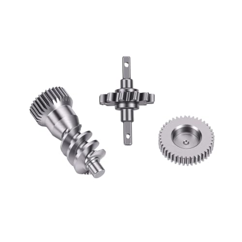 Generic Carbon Steel Gearbox Gears Bearings Set for Enhanced Performance in SCX30 1/30 RC Crawlers, 9.5g Complete Upgrade Kit