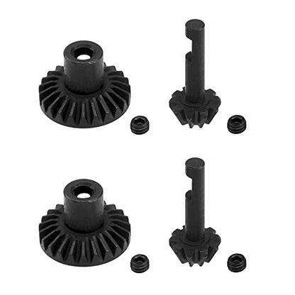 Steel Front & Rear Axle Gear Drive Shaft Gears Compatible with WPL 1/16 B16 B24 B36 C14 C24 MN Model D90 D91 D99 MN99S JJRC Q65 RC Car