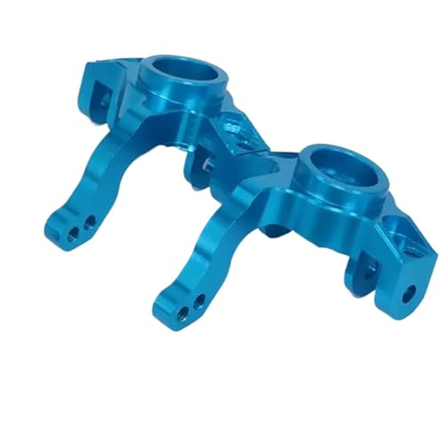 for Hobby for Axial for Yeti 1/10 Aluminum Steering Knuckles Hub Carrier Rc Model Car for Desert for Buggy Crawler Upgrade Accessories RC Steering Knuckles Cup(Blue) - size: Blue