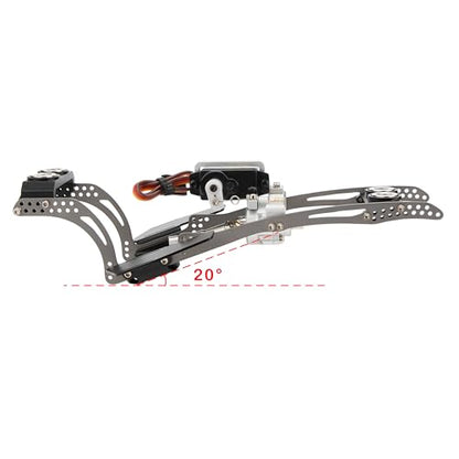MEUS RACING Titanium LCG Chassis MD24 Dig Chassis for Axial SCX24 1/24 RC Crawler Upgrades (MD24 Dig Chassis) - color: Md24 Dig Chassis