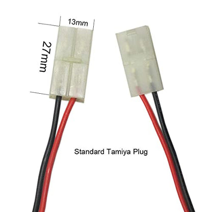 7.2V 3800mAh Ni-Mh Rechargeable RC Replacement Battery with Standard Tamiya Connector for RC Cars, Boats Robots(1 Pack) - color: 1 Pack