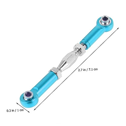 KOMBIUDA 6Pcs Aluminum Turnbuckle Rod Linkage for Epxhsp Racing Hpi Truck Buggy Upgrade Parts Construction Blue - color: Blue