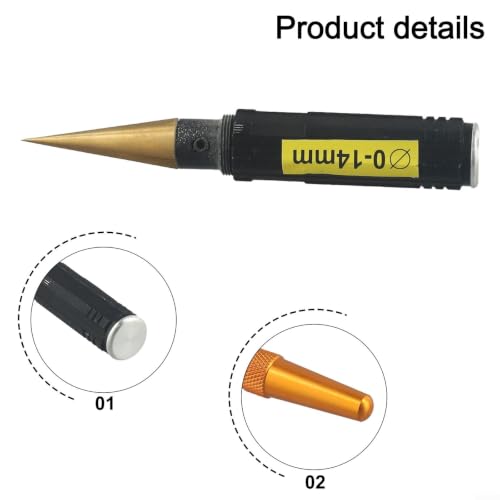 Non-Slip RC Reamer Tool 1-14mm, Handy Hole Puncher with Guide for Car Shell Fitting and Track Day Spares(A)