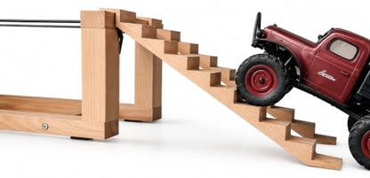 Tight Rope Drive Challenge RC Crawler Truck Stairs & Rope Bridge Obstacle 1/24 1/18 Scale RC Course Track（NO Truck Included）