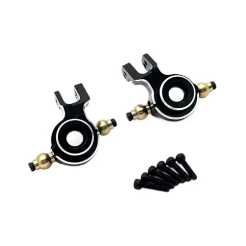 for UD UD1201 UD1202 UD-12PRO Metal Front Steering Cup Steering Knuckle Rc Car Truck for Buggy Accessories Upgrade Parts RC Steering Knuckles Cup(Black) - size: Black
