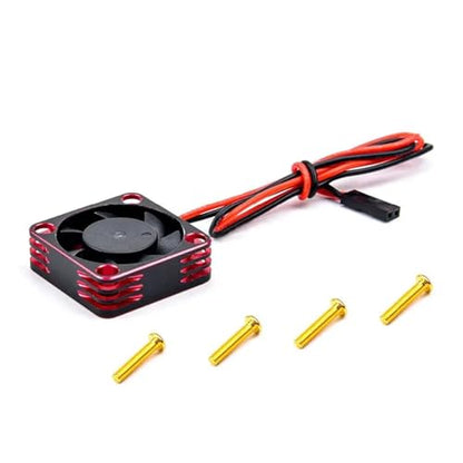 RC Car Replacement for RC Model Car for Mini Brushless Motor 550 540 Electrically Regulated High-Speed ESC Cooling Fan 5V-7.4V 30x30mm(Red) - color: Red