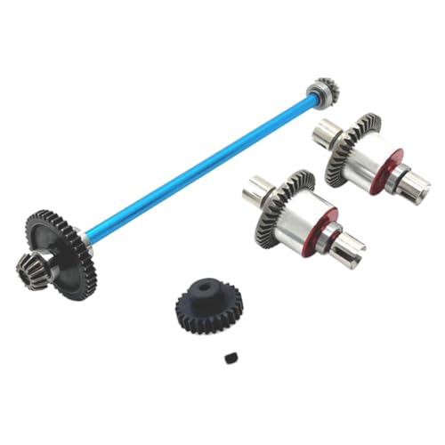 Metal Transmission Assembly with Differential for 1/18 RC Car – Compatible with A949 A959 A969 A979 K929 B Models(Blue) - color: Blue