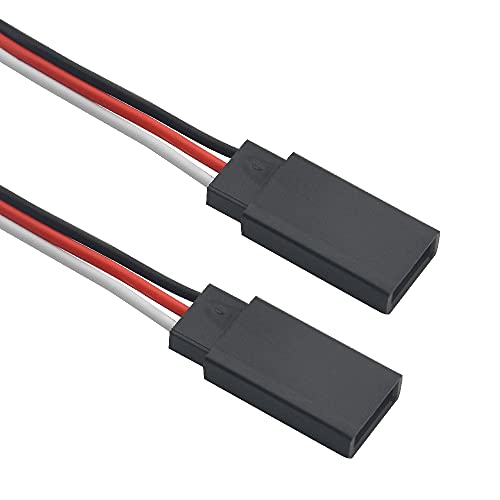 WMYCONGCONG 50 PCS Servo Extension Lead Wire Cable Male to Female 3 Pin for Futaba JR Servo Extension Connection 5 Sizes