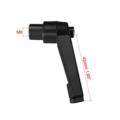 uxcell M6 Handle Adjustable Clamping Lever Thread Push Button Ratchet Female Threaded Stud 3 Pcs - size: M6