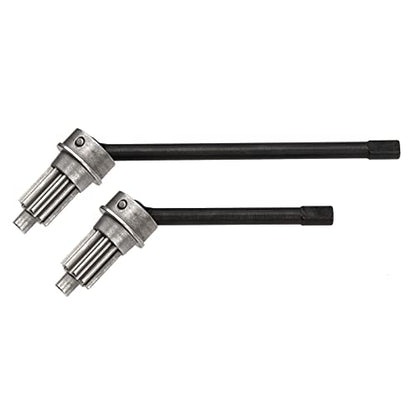 1Pair Vgoohobby Steel Front CVD Axle Shaft Portal Drive Input Gear Compatible with Traxxas TRX-4 1/10 RC Crawler Car