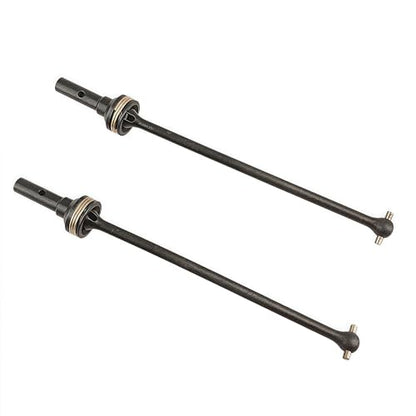 Steel Front Rear CVD Driveshaft Set for 1/8 Sledge 4WD Truck (Black) | Hardened Steel,Universal CVD,95076-4,9550 9554 9557,Monster Truck,Upgrade Parts,High Strength,Wear Resistant