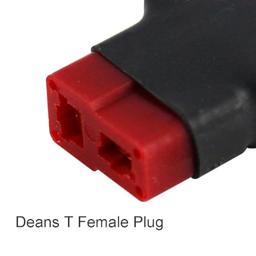 FLY RC 4pcs T Plug RC Lipo Battery Connector Adapter Compatible with Slash/Rustler/Stampede/Bandit/E Revo NiCd NiMH Battery - style: T Female to TR Male