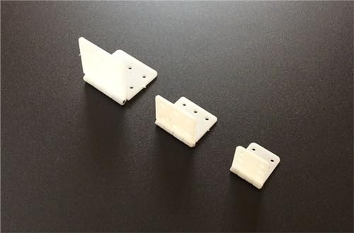 Nylon Hinge, 20 Remote Control Aircraft Hinges, Suitable for Fixing Nylon Small Hinges (3 Sizes) for RC Aircraft Model Aircraft Parts.skrnrhrery (Small Hinge)