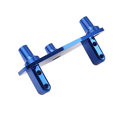 Aluminum Alloy Steering Servo Mount Plate Base Bracket Compatible with 1/8 Losi LMT 4WD Solid Axle RC Monster Car (Blue) - color: Blue