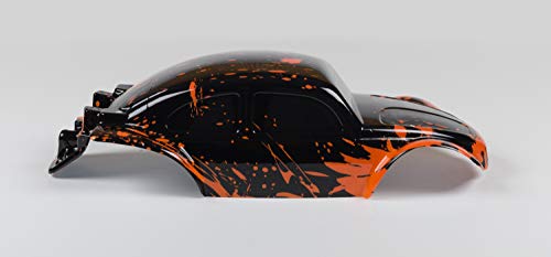 SummitLink Custom Body Muddy Orange Over Black Compatible for 1/10 Slash 4x4 VXL 2WD Slayer RC Car or Truck (Truck not Included) SSB-BR-03