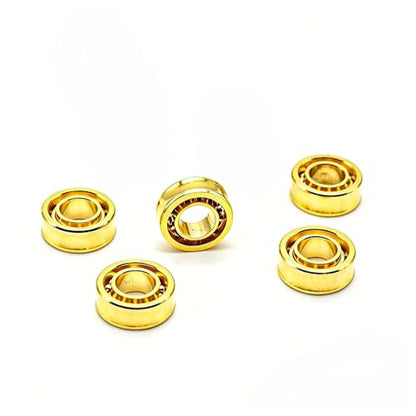 AXK 5Pcs R188 Golden Yoyo Bearing UR188 Fingertip Gyro Bearing 6.35X12.7X4.76mm UR188KK