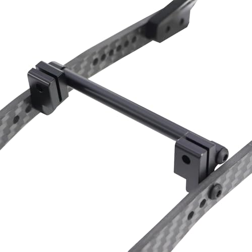 High Clearance Carbon LCG Chassis Kit Fiber Carbon Rails Body Mount Front Rear Chassis Brace Skid Plate Sliders Upgrade Parts (Body Mount - Rear)