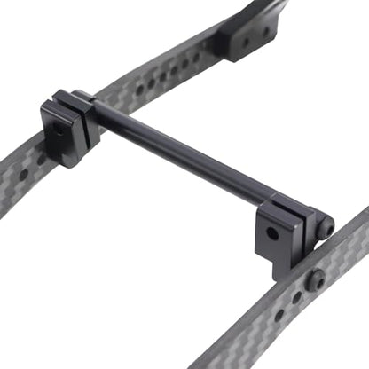 High Clearance Carbon LCG Chassis Kit Fiber Carbon Rails Body Mount Front Rear Chassis Brace Skid Plate Sliders Upgrade Parts (Body Mount - Rear)