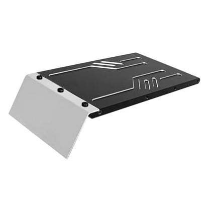 harayaa 1/7 RC Car Skid Plate Chassis Maintenance Replaces Guard Easy to Install Sturdy Protector Protection for RC Crawler 4WD, Black - color: Black