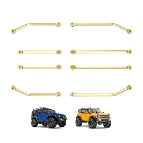 Brass Steering Links High Clearance Chassis Trx4m Links Set CNC for TRX4M Upgrades 1/18 RC Crawler
