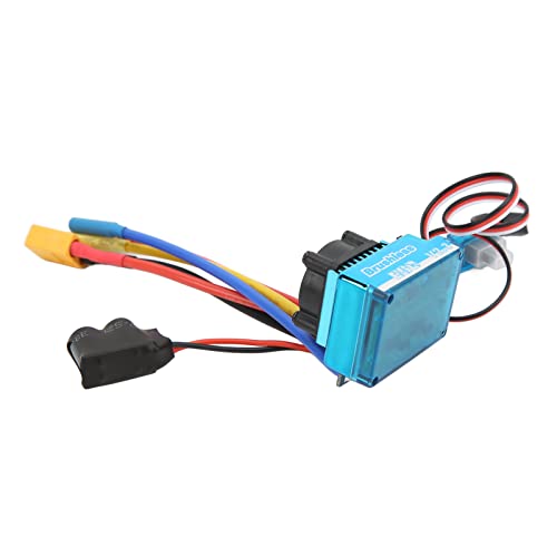 120A RC Brushless ESC Waterproof Dustproof Programmable with 9 Speed Acceleration XT60 Plug for 1/10 1/8 RC Cars