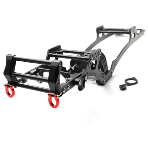 RC Car Frame Parts for Axial for SCX10 1/10 Carbon Fiber for Chassis Frame Rail Skid Plate Gearbox Bumper Set RC Crawler Car DIY Upgrade Parts