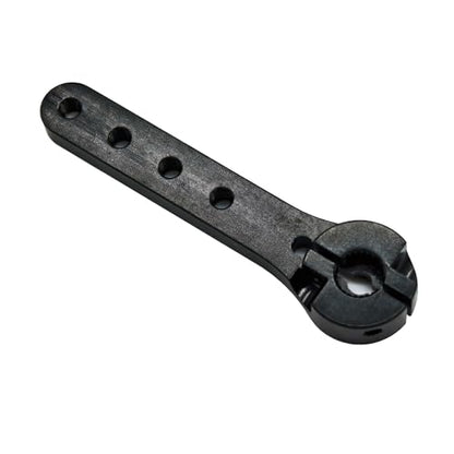 2pcs Aluminum 25T Servo Horn 56mm M2.5 Thread Metal 25 Teeth Extension Steering Servo Arm Compatible with 30-100CC Balsa Airplanes RC Plane Helicopter Car (Black) - color: Black