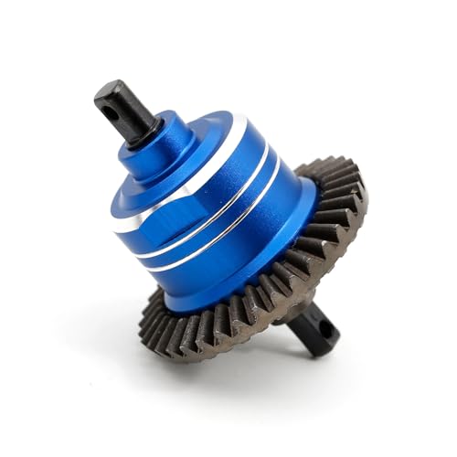 Steel Gear Differential Diff RC Upgraded Parts for TRAXXAS 1/10 Slash 4x4 Stampede 4X4 Rustler 4X4 Hoss 4x4 VXL F-150 RC Car, Blue - color: Blue