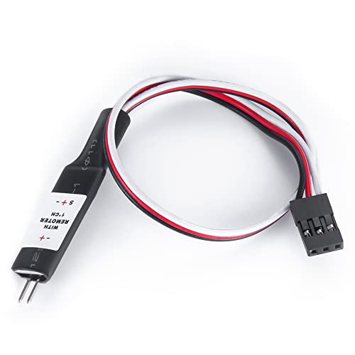1/24 RC Car Light Control Receiver CH1 Single Channel Electronic Switch System On/Off for 1:24th Axial SCX24 RC Crawler Car Upgrade Parts - size: Single Channel