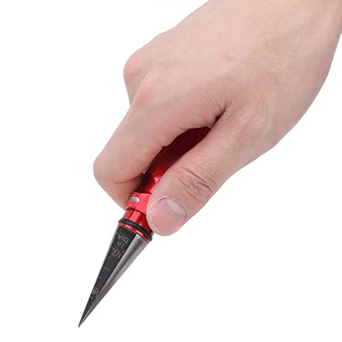 Lightweight Aluminum RC Car Body Hole Puncher 0-12MM Reamer Tool with Ergonomic Grip for Remote Control Vehicle Bodywork Modification Custom Chassis Drilling Accessory