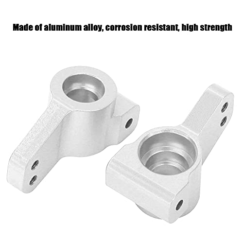 Aluminum Alloy Rear Hub Axle Carrier Replacement for ECX 2WD 1/10 RC Hobby Car, Lightweight Durable RC Rear Axle Hub with Precision Fit, Blue Silver Options (Silver ECX334000S) - color: Silver Ecx334000s