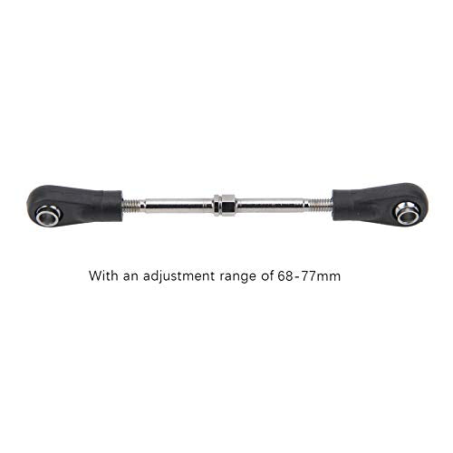 4pcs RC Steering Rod, Linkage Steering Link Rod Adjustable Rear Upper Linkage Rod for 1/10 RC Off Road Car