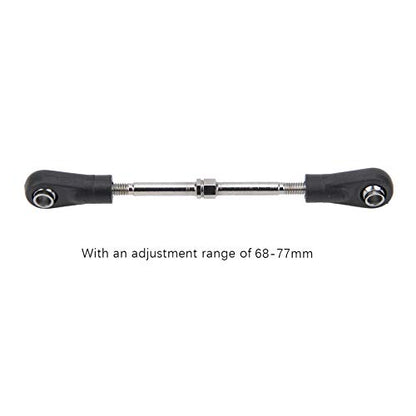 4pcs RC Steering Rod, Linkage Steering Link Rod Adjustable Rear Upper Linkage Rod for 1/10 RC Off Road Car