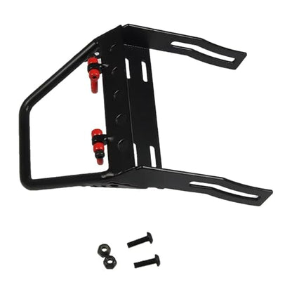 Compatible with Axial for SCX10 1/10 RC Crawler Car for Model Upgrade Parts Metal Front Bumper with Winch Mount Shackles RC Car Accessories