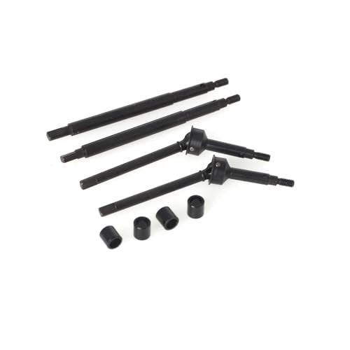 LCX 1/18th RC Crawler Car Hard Steel Front Rear Axle Drive Shaft CVD Universal Axle Set Straight Axle Set for TRX4M, Upgrades Parts Accessories