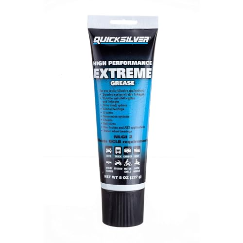 Quicksilver 8M0071838 High Performance Multi-Purpose Extreme NLGI 2 Marine Grease - 8 Oz. Tube - size: 8 oz Tube