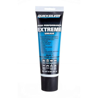Quicksilver 8M0071838 High Performance Multi-Purpose Extreme NLGI 2 Marine Grease - 8 Oz. Tube - size: 8 oz Tube