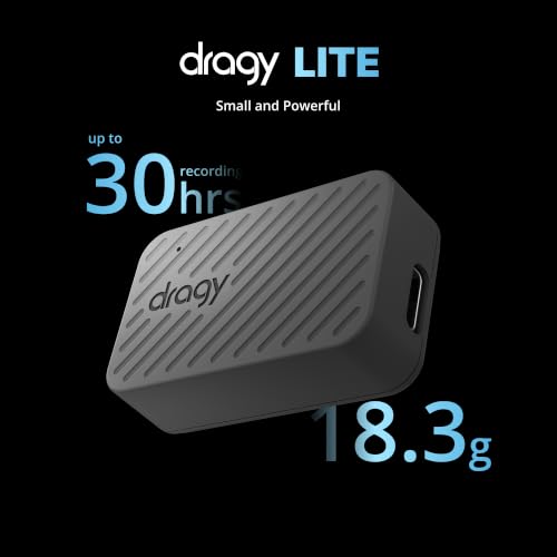 All-New dragy Lite — Ultra-Light GPS Lap Timer for RC Cars & FPV Drones | High-Precision 25Hz GPS Module with UART/Compass Output | RaceChrono Compatible | 6.5H Battery Life