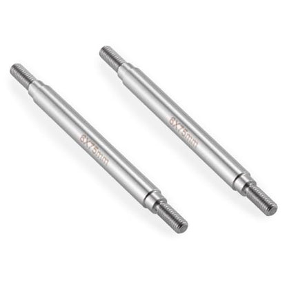 2Pcs M4 Stainless Steel RC Links for 1/10 Axial Wraith SCX10 TRX-4 | 1 Pair RC Steering Linkage Set, 50mm/55mm/60mm/70mm/75mm~155mm - style: 75mm