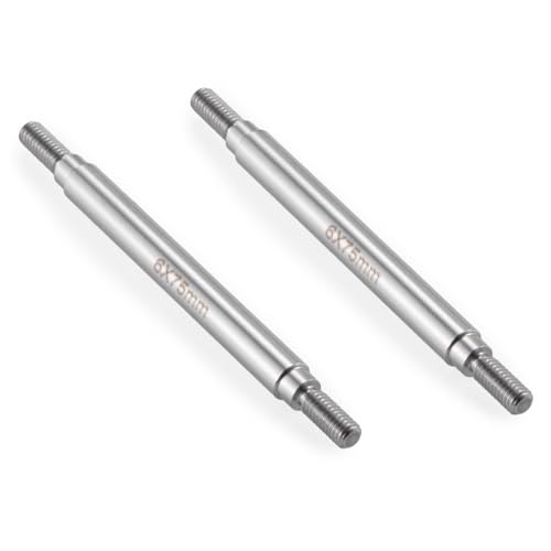 2Pcs M4 Stainless Steel RC Links for 1/10 Axial Wraith SCX10 TRX-4 | 1 Pair RC Steering Linkage Set, 50mm/55mm/60mm/70mm/75mm~155mm - style: 75mm