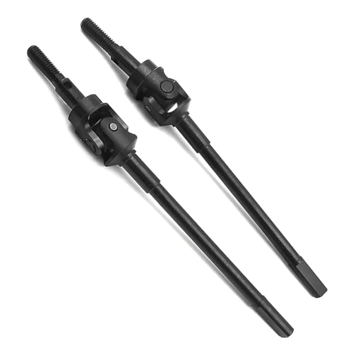 RC Models For Axial For SCX10 II 90046 1/10 RC Crawler Car Upgrade Parts Hard Steel Front Rear Axle CVD Drive Shafts Model Accessory(Front) - size: Front