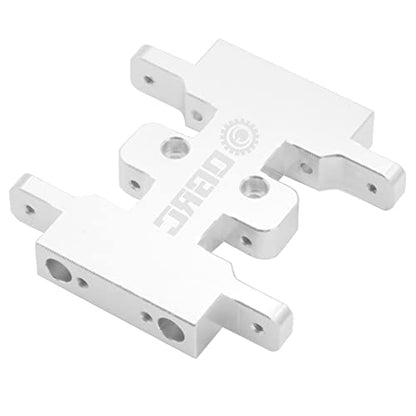 OGRC Aluminum Alloy Gearbox Mount Transmission Plate Gearbox Base Upgrade Parts for SCX24 C10 JLU Deadbolt Gladiator Bronco Axial 1/24 Crawler Car (Silver) - color: Silver