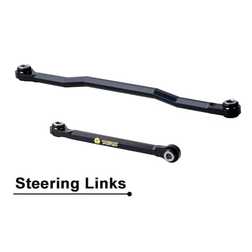 10PCS Brass High Clearance Chassis Links and Steering Links Set for HPI Venture18 Upgrade,Black Coating