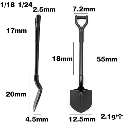 RC Cars Spare Parts for TRX4M for SCX24 1/18 1/24 5pcs Storage Bag Roof Bag Handbag Sleeping Bag Luggage Net Shovel Decoration RC Crawler Car Parts(A) - size: A
