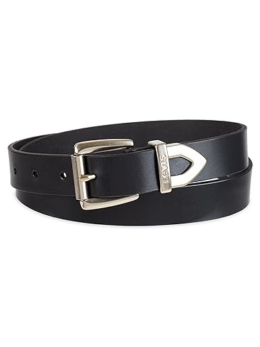 Levi's Women's Slim Casual Western Style Leather Jean Belt With Metal Tip – Regular & Plus Sizes - color: Black Classic, size: X-Large